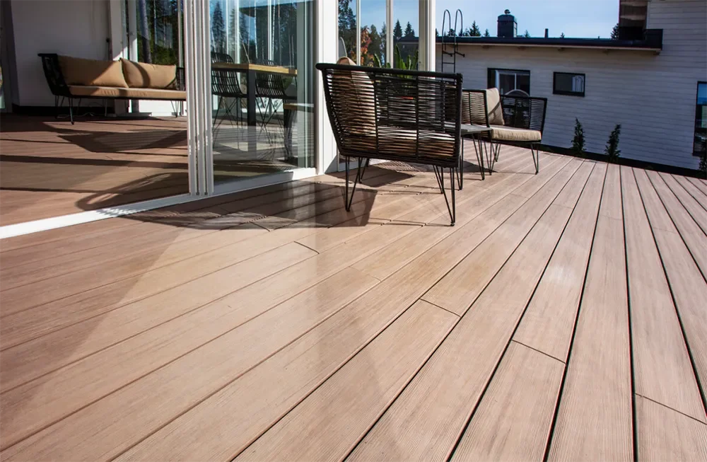 Aménagement extérieur au Mans terrasses et allées avec DLG Habitat conseil
